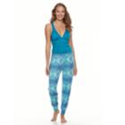 Women's Portocruz Tie-dyed Jogger Cover-up Pants, Size: Xxl, Med Blue