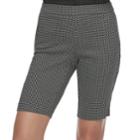 Women's Elle&trade; Bermuda Shorts, Size: Medium, Black