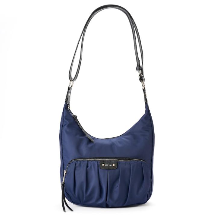Utiliti Pleated Pocket Convertible Hobo, Women's, Blue (navy)