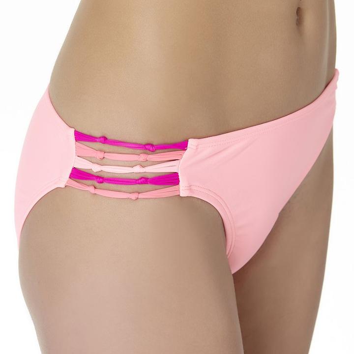 In Mocean Mystic Coral Bikini Bottoms, Size: Xl, Med Orange