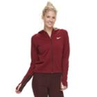 Women's Nike Pacer Full-zip Thumb-hole Running Top, Size: Large, Dark Pink