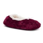 Women's Sonoma Goods For Life&trade; Textured Dot Fuzzy Babba Ballerina Slippers, Size: M-l, Purple