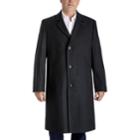 Men's Towne By London Fog Wool-blend Top Coat, Size: 46 Long, Med Grey