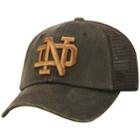 Adult Top Of The World Notre Dame Fighting Irish Chestnut Adjustable Cap, Men's, Med Brown