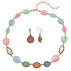 Napier Colorful Collar Necklace & Drop Earring Set, Women's, Multicolor