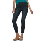 Juniors' Mudd&reg; High-waisted 4-way Stretch Ankle Jeggings, Teens, Size: 0, Dark Blue