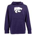 Men's Kansas State Wildcats Signature Pullover Fleece Hoodie, Size: Large, Purple