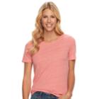 Women's Sonoma Goods For Life&trade; Essential Crewneck Tee, Size: Medium, Med Pink