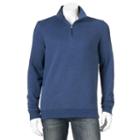 Big & Tall Croft & Barrow&reg; Classic-fit Fleece Quarter-zip Pullover, Men's, Size: 4xb, Dark Blue