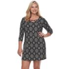 Juniors' Plus Size Mudd&reg; Cross Front Bodycon Dress, Teens, Size: 1xl, Oxford