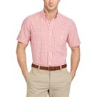 Men's Chaps Classic-fit Tattersall Checked Easy-care Button-down Shirt, Size: Large, Red