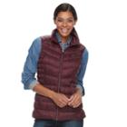 Women's Zeroxposur Chris Hooded Sweater Down Vest, Size: Large, Merlot Brandy