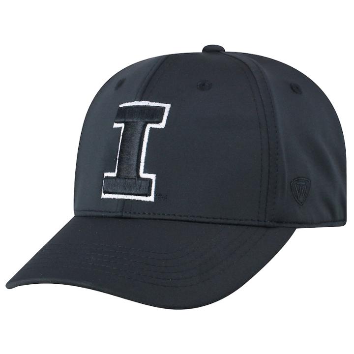 Adult Top Of The World Illinois Fighting Illini Tension Cap, Men's, Black