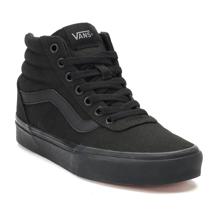 Vans Ward Hi Kids' High-top Sneakers, Kids Unisex, Size: 6, Black