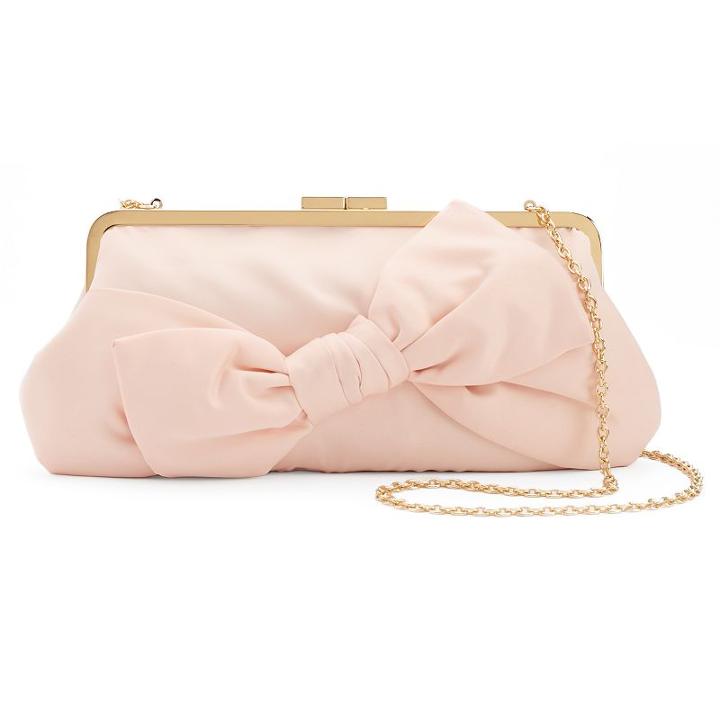 Lenore By La Regale Bow Clutch, Women's, Beige Oth