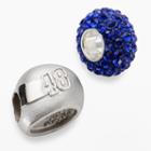 Insignia Collection Nascar Jimmie Johnson Sterling Silver 48 Helmet Bead Set, Women's, Blue