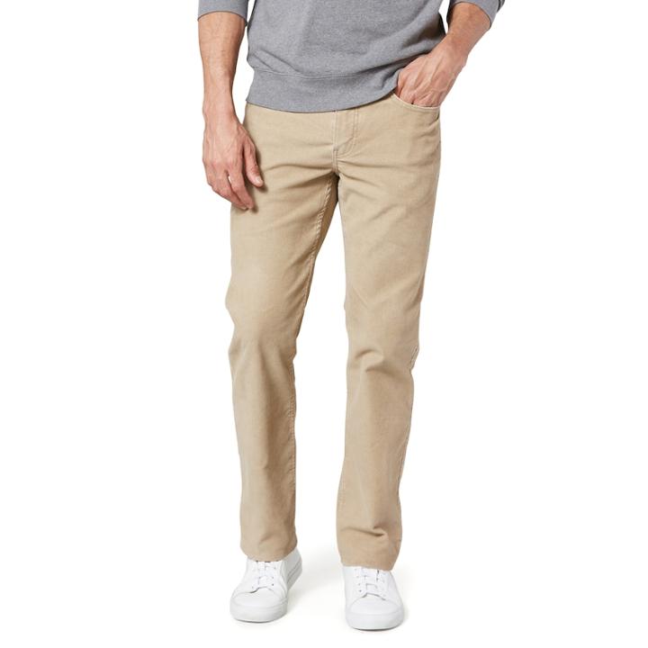Men's Dockers&reg; Jean Cut Khaki All Seasons Straight-fit Tech Pants D2, Size: 32x32, Beig/green (beig/khaki)