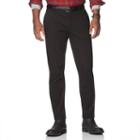 Men's Chaps Classic-fit Twill Flat-front Pants, Size: 33x32, Black