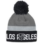 Adult Reebok Los Angeles Kings Cuffed Pom Knit Hat, Grey