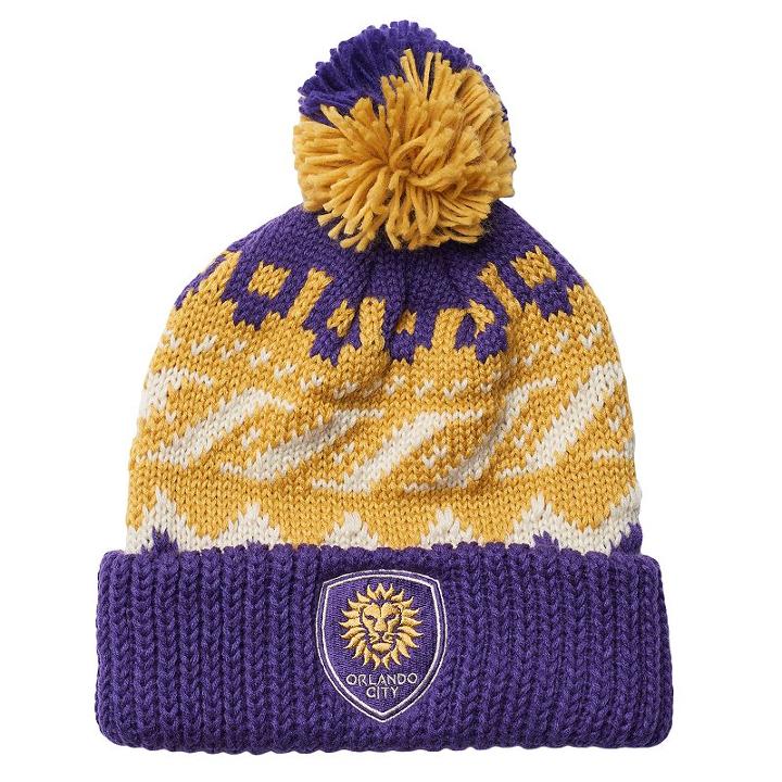 Men's Adidas Orlando City Sc Knit Beanie, Multicolor