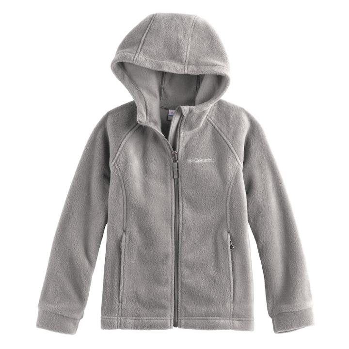Girls 4-18 Columbia Fleece Hoodie, Size: Xs (6-7), Grey Other