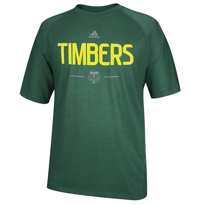 Men's Adidas Portland Timbers Authentic Climalite Tee, Size: Xxl, Dark Green