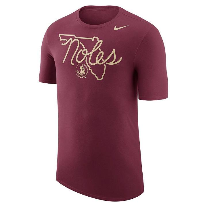 Men's Nike Florida State Seminoles Local Elements Tee, Size: Xl, Red (maroon)