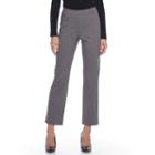 Women's Napa Valley Slimming Solution Straight-leg Dress Pants, Size: 10, Dark Grey
