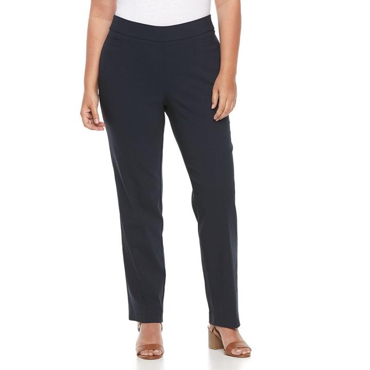 Plus Size Briggs Millennium Pull-on Pant, Women's, Size: 22 W, Blue (navy)