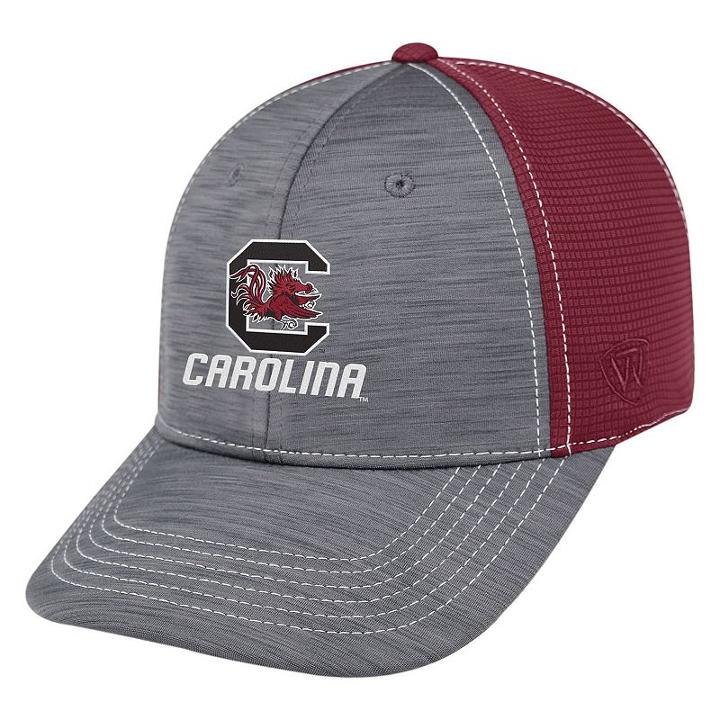 Adult Top Of The World South Carolina Gamecocks Upright Performance One-fit Cap, Men's, Med Grey