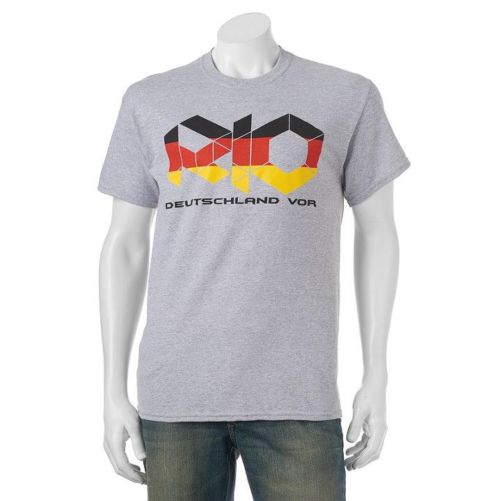 Men's Rio Deutschland Vor Tee, Size: Xl, Med Grey