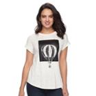Women's Apt. 9&reg; Embellished Crewneck Tee, Size: Xxl, White Oth