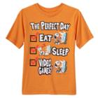 Boys 8-20 The Perfect Day List Tee, Boy's, Size: Large, Drk Orange