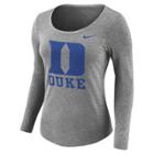 Women's Nike Duke Blue Devils Logo Tee, Size: Small, Gray