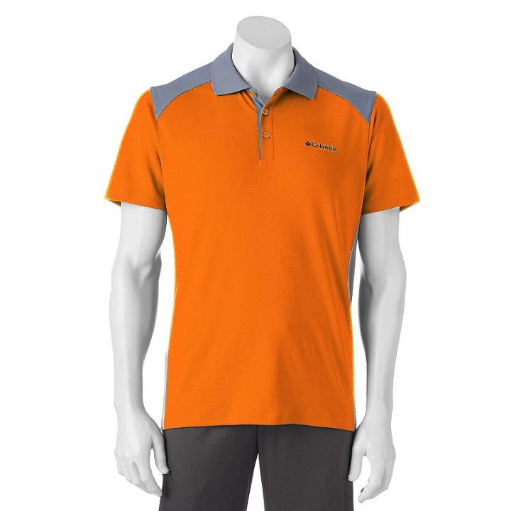 Big & Tall Columbia Werner Bay Ii Polo, Men's, Size: L Tall, Brt Orange