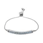 Brilliance Love You To The Moon Lariat Bracelet With Swarovski Crystals, Women's, Blue