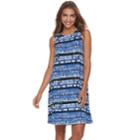 Petite Apt. 9&reg; Sleeveless A-line Dress, Women's, Size: L Petite, Blue