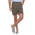 Men's Croft & Barrow&reg; Classic-fit Side Elastic Cargo Shorts, Size: 42, Dark Brown
