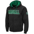 Men's Marshall Thundering Herd Full-zip Fleece Hoodie, Size: Xl, Silver