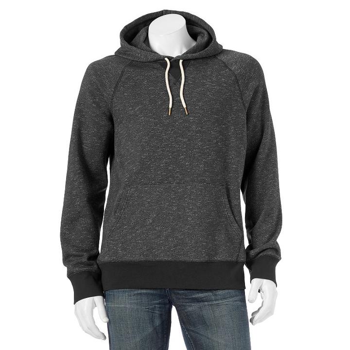 Big & Tall Sonoma Goods For Life™ Classic-fit Fleece Hoodie, Men's, Size: L Tall, Black