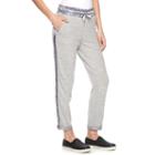 Women's Juicy Couture Satin Trim Pants, Size: Xs, Med Grey