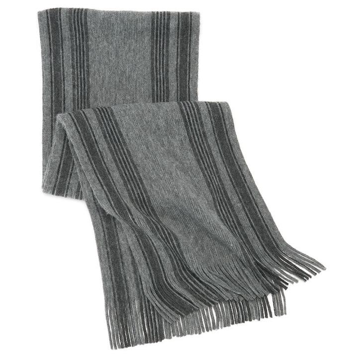 Men's Apt. 9&reg; Moto Striped Raschel Scarf, Med Grey