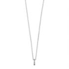 Traditions Sterling Silver Channel-set Amethyst Birthstone Pendant Necklace, Women's, Size: 18, Purple
