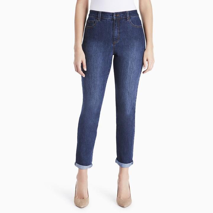 Women's Gloria Vanderbilt Amanda High-rise Ankle Jeans, Size: 8, Med Blue
