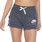 Women's Nike Gym Vintage Drawstring Shorts, Size: Small, Blue