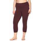 Plus Size Gaiam Yoga Capri Pants, Women's, Size: 1xl, Brt Purple