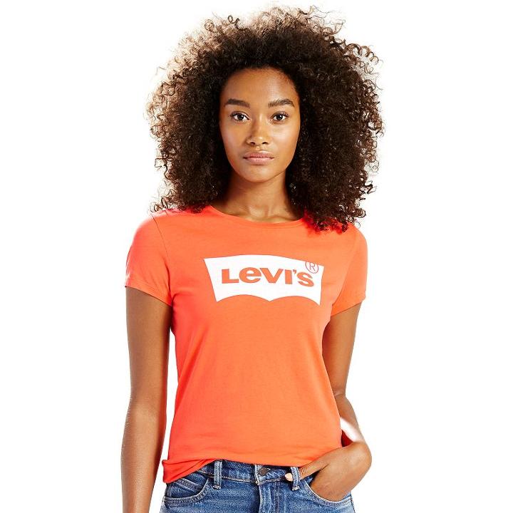 Women's Levi's Batwing Logo Tee, Size: Xl, Orange
