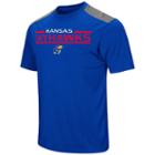 Men's Campus Heritage Kansas Jayhawks Rival Heathered Tee, Size: Large, Med Blue