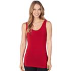 Women's Cuddl Duds Softwear Reversible Tank, Size: Xs, Red