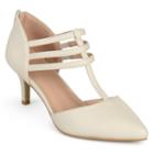 Journee Collection Pacey Women's High Heels, Girl's, Size: Medium (6), Natural